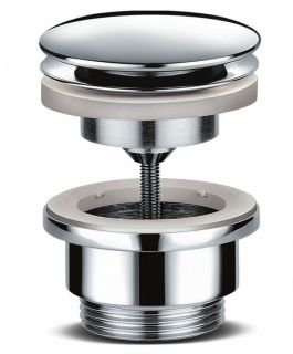 Универсальный донный клапан Paini 53CR945ETSR клик-клак хром